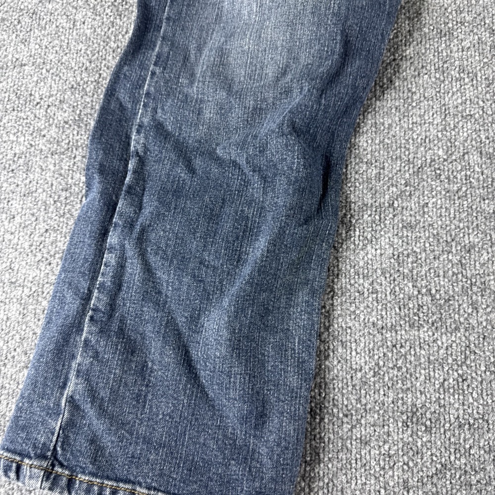 Men's Denizen from Levi's 218 Straight Distressed Blue Denim Jeans 38x 30 - Picture 2 of 13